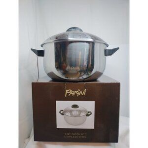 Parini 6 qt Stainless Steel Pasta Pot New in Box